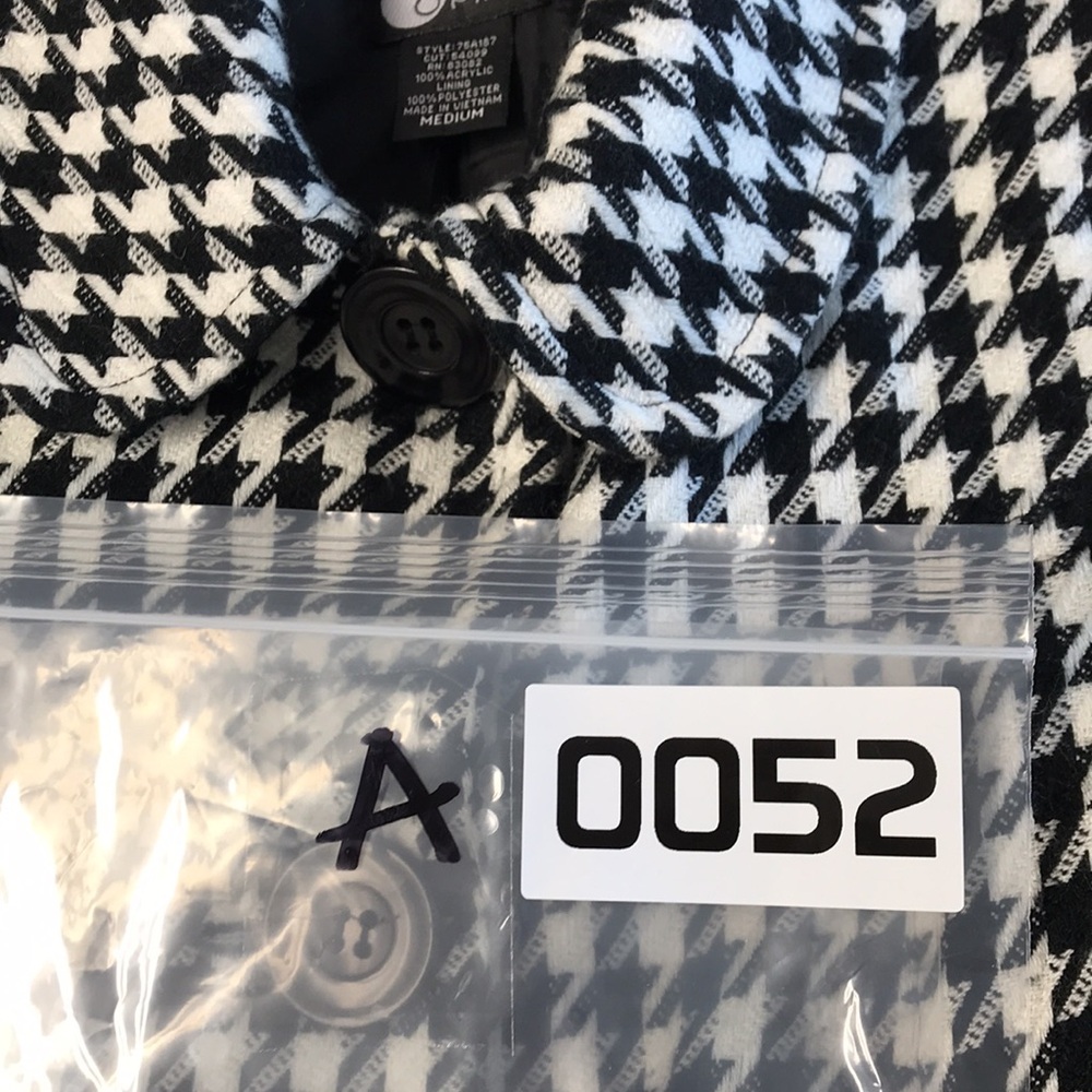 Houndstooth Button Front Jacket First Option Wome… - image 8